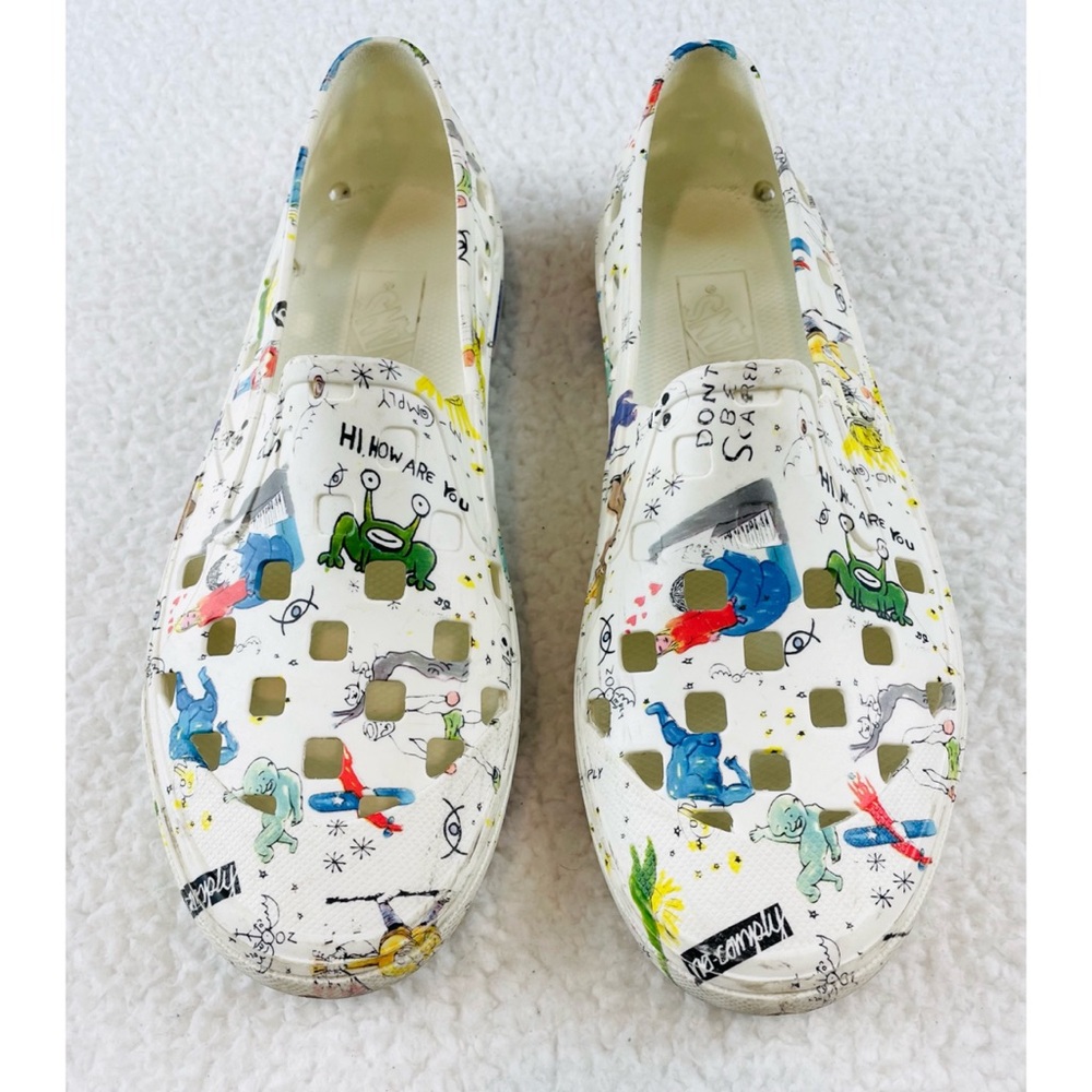 (RARE) VANS • No-Comply x Daniel Johnston Slip-On Trek Slippers, 7 - Picture 10 of 15